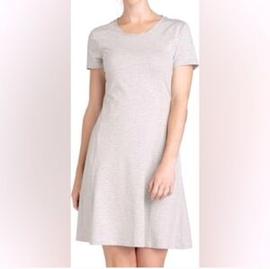 Toad&Co Gray Striped Windmere Dress